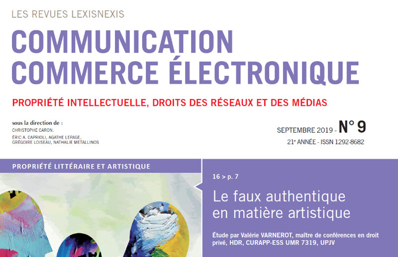 Présentation du Cercle K2 - Revue "Communication Commerce Electronique" de LexisNexis - Cercle K2